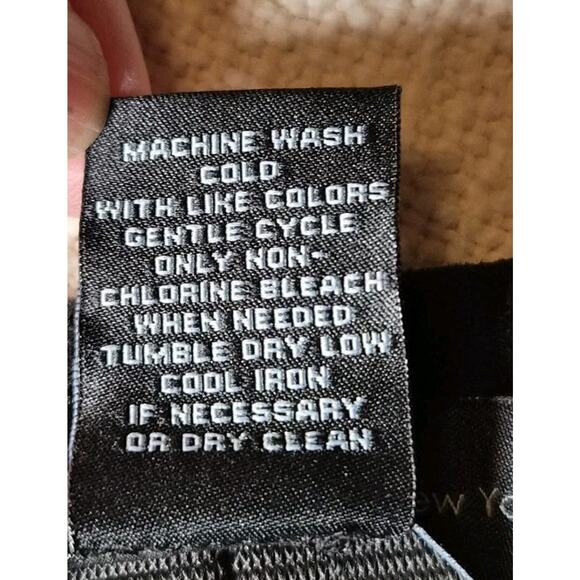 JOAN VASS Black Faux Leather Suede Pants - Women XL ~ 36x27 - Picture 4 of 5